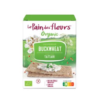 Le Pain des Fleurs luomu tattarinäkkileipä gluteeniton 150 g kalorit ja ravintosisältö - 360 kcal