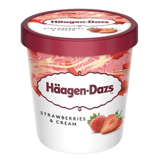 Häagen-Dazs 460ml strawberries cream kalorit ja ravintosisältö