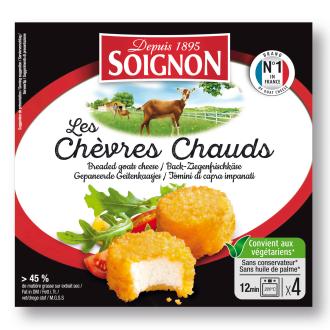 Soignon paneroidut vuohenjuustopalat 4x25g kalorit ja ravintosisältö - 324 kcal