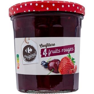 Carrefour Original neljän marjan hillo 370 g kalorit ja ravintosisältö - 246 kcal