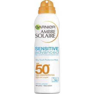 Garnier Ambre Solaire Sensitive Advanced Dry Touch Aurinkosuojasumute Sk50+ 200Ml