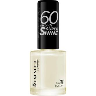 Rimmel 8Ml 60 Seconds Super Shine Kynsilakka 730 Silver Bullet