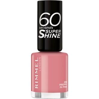 Rimmel 60 Seconds Super Shine Kynsilakka 8Ml, 235 Preppy In Pink