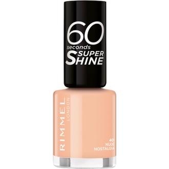 Rimmel 60 Seconds Super Shine Kynsilakka 8Ml, 401 Nude Nostalgia