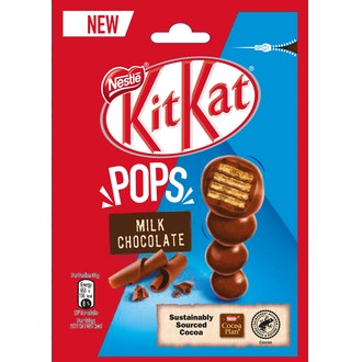 Nestlé KitKat Pop Chocs 140g maitosuklaa kalorit ja ravintosisältö - 521 kcal