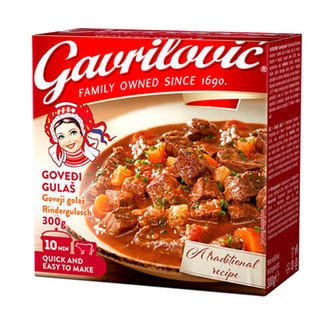 Gavrilovic Gulassipata naudanlihasta 300g kalorit ja ravintosisältö - 101 kcal