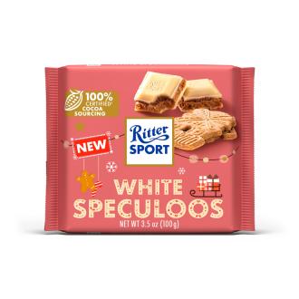 Ritter Sport White Speculoos suklaalevy 100g kalorit ja ravintosisältö - 553 kcal