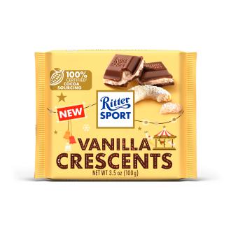 Ritter Sport Vanilla Crescents suklaalevy 100g kalorit ja ravintosisältö - 558 kcal