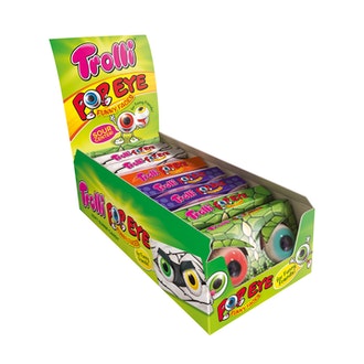 Trolli Silmämunapakkaus 38g karkit kirpeällä täytteellä kalorit ja ravintosisältö