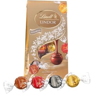Lindt Lindor Maito valko hasselpähkinä tumma suklaakuula pehmeällä täytteellä 137g kalorit ja ravintosisältö