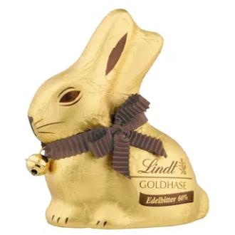 Lindt Gold Bunny Tummasuklaakuvio 100g kalorit ja ravintosisältö