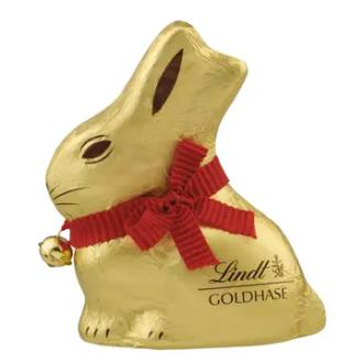 Lindt Gold Bunny Maitosuklaakuvio 100g kalorit ja ravintosisältö