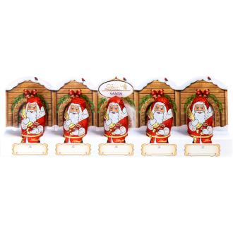 Lindt Mini Santa maitosuklaakuvio joulupukki 5x10g kalorit ja ravintosisältö - 564 kcal