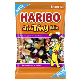HARIBO TiniTiny Mix 250 g karkkipussi kalorit ja ravintosisältö - 358 kcal