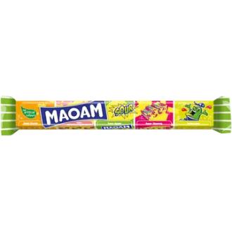 MAOAM Bloxx Sour 5 pack 110 g hedelmätoffee kalorit ja ravintosisältö - 404 kcal