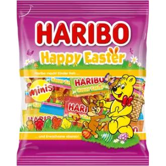 HARIBO Happy Easter 250 g Pääsiäiskarkkipussi kalorit ja ravintosisältö - 349 kcal