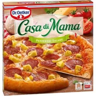 Dr. Oetker Casa di Mama Pepperoni-Salame pakastepizza 415 g kalorit ja ravintosisältö