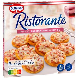 Dr. Oetker Ristorante Piccolissima Prosciutto pakasteminipizzat 216g kalorit ja ravintosisältö