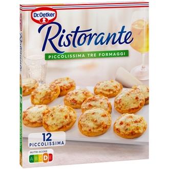Dr. Oetker Ristorante Piccolissima Tre Formaggi pakasteminipizzat 288g kalorit ja ravintosisältö