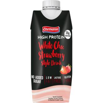 Ehrmann High Protein proteiinijuoma valkosuklaa-mansikka 330ml kalorit ja ravintosisältö - 60 kcal