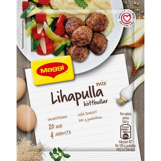 Maggi Mix Lihapulla -ainekset 90g kalorit ja ravintosisältö