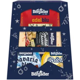 Bergader juustolahjapakkaus 600g kalorit ja ravintosisältö - 336 kcal