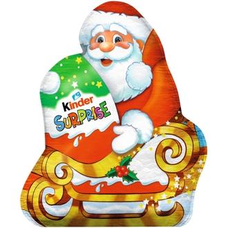 Kinder suklaajoulupukki. Sisältää lelun. 75g kalorit ja ravintosisältö - 579 kcal