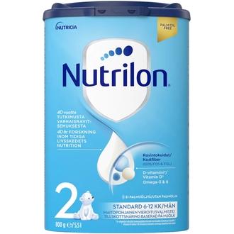 Nutrilon Standard 2 800G, Maitopohjainen Vieroitusvalmistejauhe 6-12 Kk kalorit ja ravintosisältö