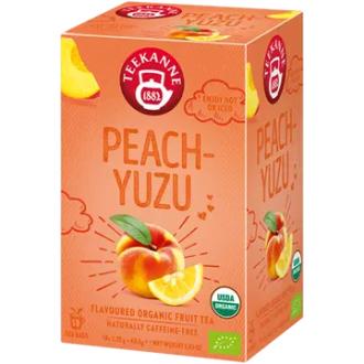 Teekanne Peach Yuzu, Persikan ja yuzun makuinen luomu hedelmähauduke LUOMU 18x2,25g kalorit ja ravintosisältö - 2 kcal