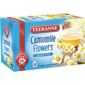 20x1,5g Teekanne Kamomilla hauduke, teepussi kalorit ja ravintosisältö