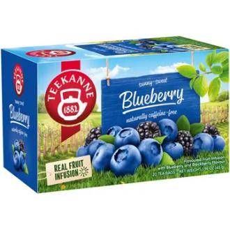 20x2,25g Teekanne Sunny-Sweet Blueberry hedelmähauduke kalorit ja ravintosisältö - 2 kcal