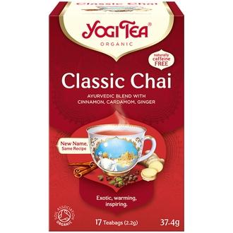 Yogi Tea Luomu Classic Chai Maustetee Ayurvedinen 17x2,2g kalorit ja ravintosisältö