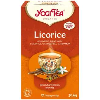 Yogi Tea Luomu Liquorice Maustetee Ayurvedinen 17x1,8g kalorit ja ravintosisältö - 0 kcal
