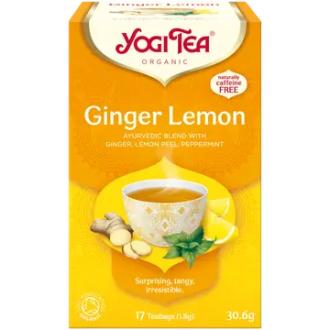 Yogi Tea Luomu Ginger Lemon Yrtti-mauste-hedelmätee Ayurvedinen 17x1,8g kalorit ja ravintosisältö - 0 kcal