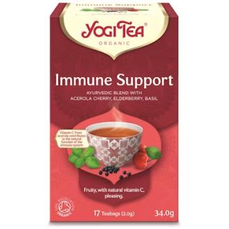 YogiTea 17x2g Immune Support Luomu kalorit ja ravintosisältö