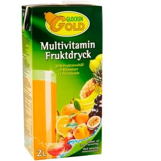 Glocken Gold multivitamiinijuoma  2 L kalorit ja ravintosisältö - 21 kcal