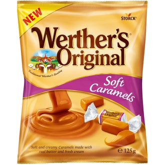 Werther's Original soft caramel 125g kalorit ja ravintosisältö