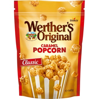 Werthers Original Caramel Popcorn Classic 140g kalorit ja ravintosisältö