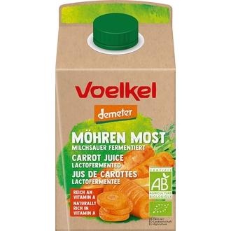 Voelkel Luomuporkkanamehu, maitohappokäytetty, demeter 0,5l kalorit ja ravintosisältö - 35 kcal