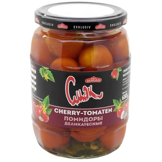 Dovgan kirsikkatomaattisäilyke 680g/370g kalorit ja ravintosisältö - 22 kcal