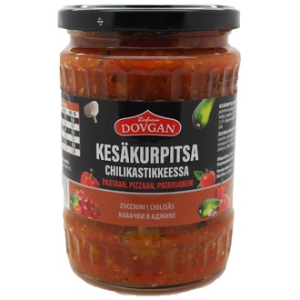 Dovgan Kesäkurpitsa chilikastikkeessa 530g kalorit ja ravintosisältö