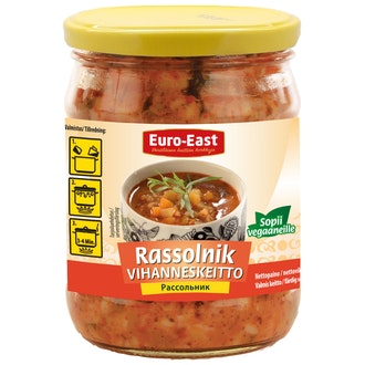 Dovgan Rassolnikkeitto 480g kalorit ja ravintosisältö