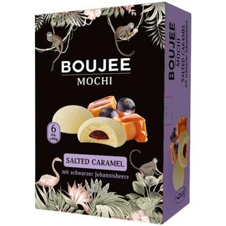 BOUJEE Mochi jäätelö suolakaramelli, mustaherukkatäytteellä 6 x 40 g kalorit ja ravintosisältö