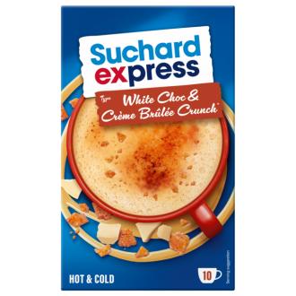 Suchard Express White Choc-Créme Brûlée Crunch juomajauhe 150g kalorit ja ravintosisältö - 407 kcal