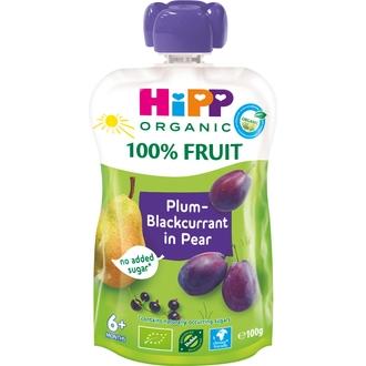 Hipp 100G Luomu Smoothie Päärynää, Luumua&Mustaherukkaa 4 Kk kalorit ja ravintosisältö