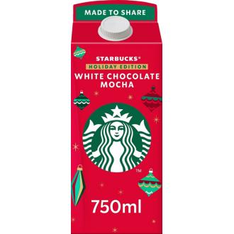 Starbucks White Chocolate Mocha jääkahvi 750ml kalorit ja ravintosisältö - 63 kcal