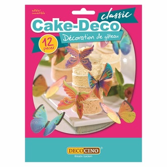 Decocino Syötävä leivontakoriste 12 kpl Vohveliperhonen kalorit ja ravintosisältö - 353 kcal