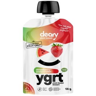 Deary kasvipohjainen mansikka-vesimeloni välipala 130g kalorit ja ravintosisältö - 83 kcal