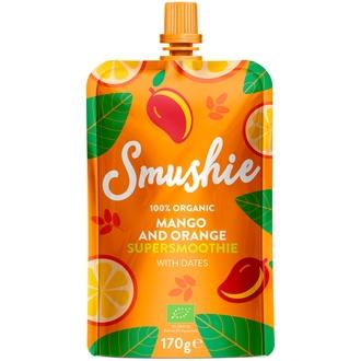 Smushie luomu mango appelsiini taateli smoothie 170g kalorit ja ravintosisältö