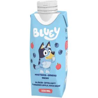 Bluey Mustikka-Omenamehu 250ml kalorit ja ravintosisältö - 31 kcal